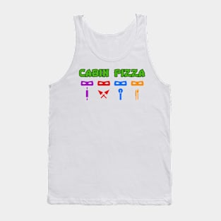 Cabin Pizza Turtles Tank Top